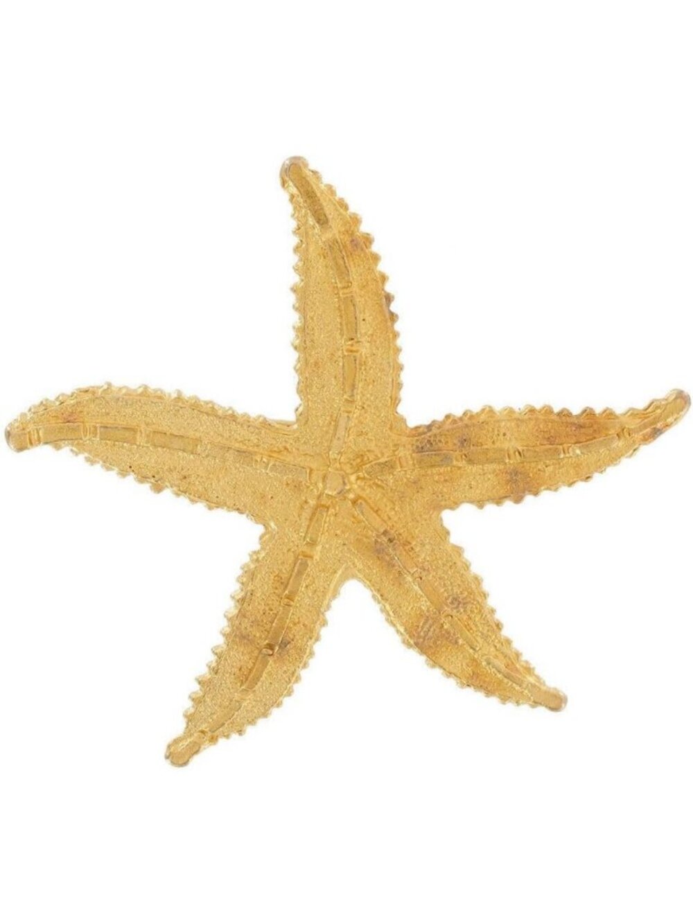 Vintage 1970s Gold Tone Textured Starfish Brooch | Chic Women's Fashion